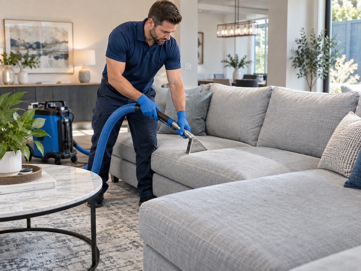 Professional couch and upholstery cleaning by BLACKHOLE